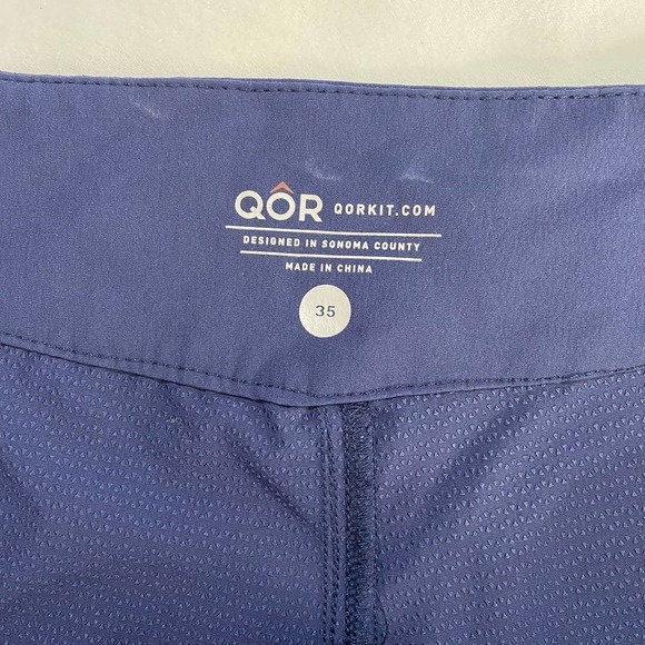 Men's QORtec Flyweight Stretch Boardshort Regular Fit Dark Blue UVF50-35x11 - Picture 2 of 7